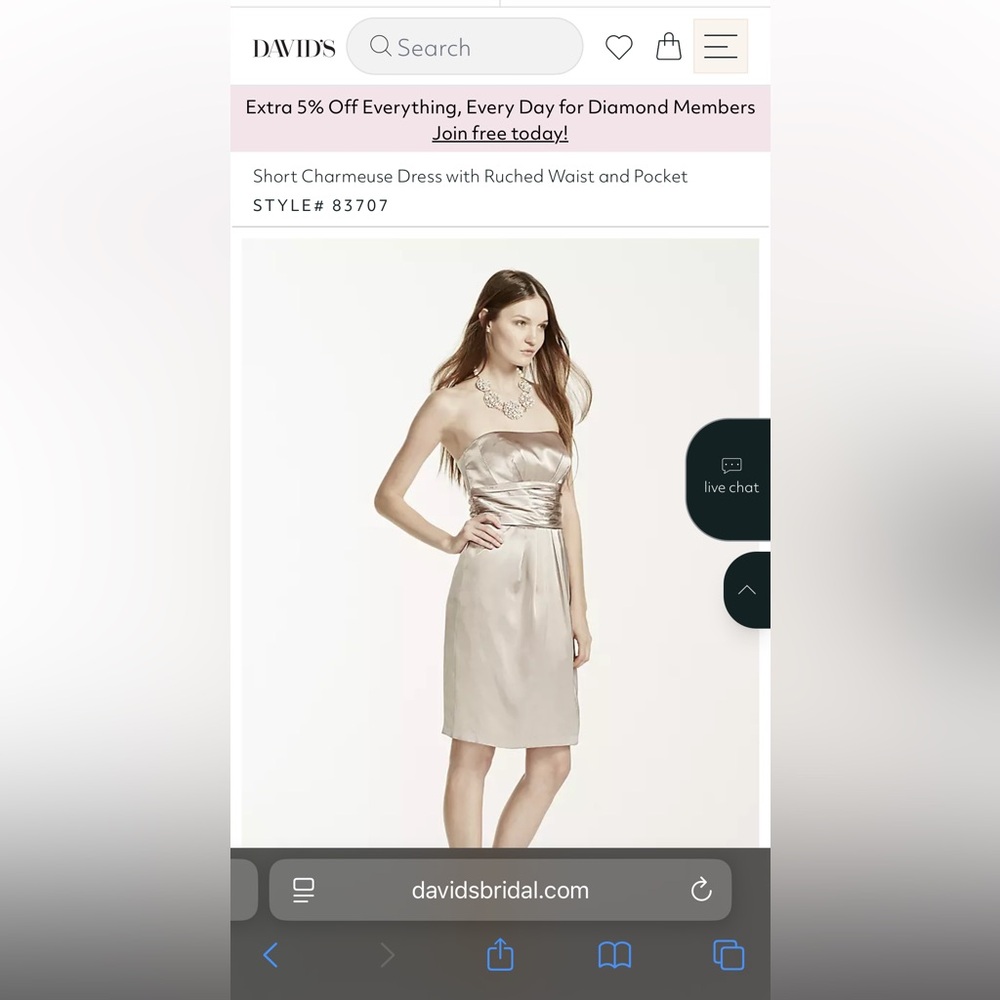 David’s Bridal dress